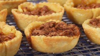 Butter Tarts Recipe Demonstration  Joyofbakingcom [upl. by Columba]