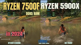 ryzen 7500f vs ryzen 5900x in 2024 [upl. by Home394]