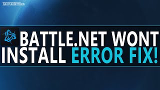 How To FIX BattleNet Installation Error  Quick amp Easy [upl. by Nanis]