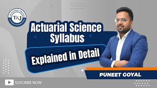 Actuarial Science Syllabus  Explained in Detail  The Academic Junction [upl. by Ymmat]