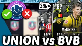 WER GEWINNT DAS TOPSPIEL🤔Meunier VS Rousillon Showdown SBC🔥 [upl. by Rowe]