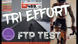 ZWIFT 20 Minute FTP Test  300w Target  IRONMAN Training Mid Season  TRI EFFORT [upl. by Damalis]