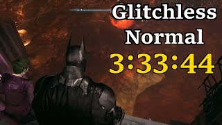 Batman Arkham Knight Speedrun Glitchless Normal in 33344 [upl. by Nnylsoj]