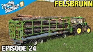 Farming Simulator 19 Timelapse  Felsbrunn FS19 Episode 24 FULL LOAD OF LOGS [upl. by Attirb272]