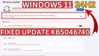 Windows 11 Cumulative Update Preview for Windows 11 Version 24H2 for x64based Systems KB5046740 [upl. by Born486]