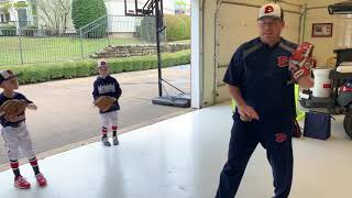 Baseball Drills From Home  Ground Ball Work [upl. by Rebliw152]