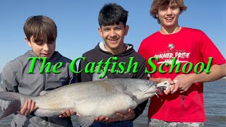 The Catfish School Shallow Water Bluecat Fishing In Oklahoma [upl. by Daisie]