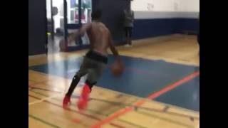 Andrew Wiggins Does 720 Degree Dunk During Summer Training Session [upl. by Ellissa]