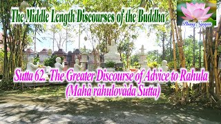 Sutta 62 The Greater Discourse of Advice to Rahula  Mahà ràhulovàda Sutta [upl. by Noicnecsa]