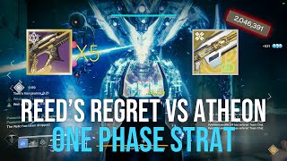 Reeds Regret VS Legend Atheon One Phase Strategy  Season of the Lost Destiny 2 [upl. by Tammie]