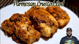 Parmesan Crusted Cod  Keto  Low Carb  Cooking With Thatown2 [upl. by Eirac]