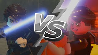 Lego Star Wars The Skywalker Saga VS Lego Star Wars The Force Awakens Early Character Comparison [upl. by Whatley3]