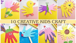 10 Creative and Easy Kids Craft  Fun Crafts for Kids  Handmeyd Treasures [upl. by Gebler82]