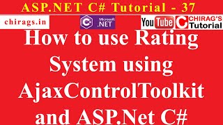 Aspnet C Tutorial 37  How to use Rating System using AjaxControlToolkit and ASPNet C [upl. by Kancler]