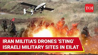 Israelis Hide As Iranian Militia Rain Drones On IDF Sites In Eilat Iran Proxys Revenge Begins [upl. by Oiled494]