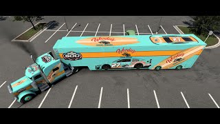 NASCAR HAULER SKIN ATS DAYTONA 500 JACQUES VILLENEUVE  PETERBILT 389 [upl. by Ethelda]