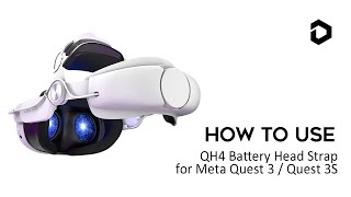 How to Use DESTEK QH4 Head Strap with Battery for Meta Quest 3 [upl. by Puett742]