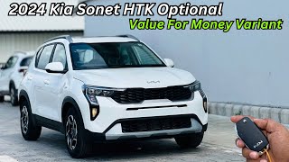 Base Me Top Model Wale Features 😍 2024 Kia Sonet HTK Opt Full Detailed Review ❤️ Price amp Features [upl. by Cirde]