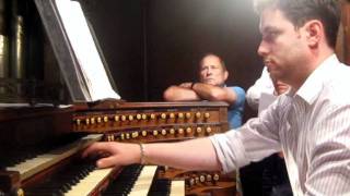 Jonathan Hope Dupre Evocation rehearsal for recital at SaintSulpice Paris [upl. by Laughry]