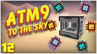 Minecraft ATM9 To The Sky  Ep 12  AE2 Inscriber Automation With Modular Routers [upl. by Ardisi]