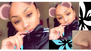 How To Make A Fake Nose Piercing  Blasianbabylola [upl. by Ayet]