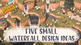 Five Small Waterfall Design Ideas amp Giveaway Winner Announcement  Animal Crossing New Horizons [upl. by Rakel55]