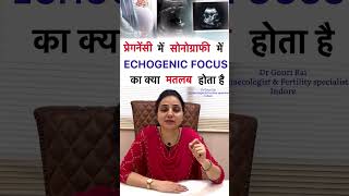 प्रेगनेंसी में सोनोग्राफी में ECHOGENIC FOCUS का क्या मतलब होता है  Usg shorts drgourirai [upl. by Meghan]