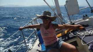 Pacific Seacraft Dana 24 sailing to Sardinia Mediterranean [upl. by Jews]