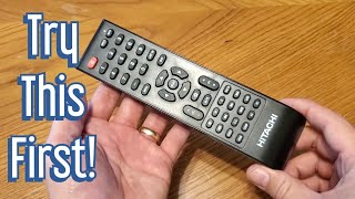 Hitachi TV Factory Reset No Remote No Problem Easy StepbyStep Guide [upl. by Eadmund]