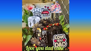 love you dad cake [upl. by Urbano]