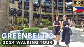 Afternoon Walk at GREENBELT 3 in MAKATI CITY 4K Philippines  October 2024 [upl. by Elagibba131]