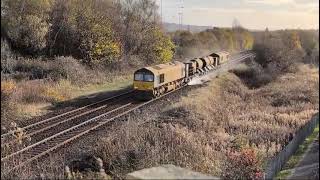 DRS Class 66 RHTT passes Metrocentre 16112024 [upl. by Aniara729]