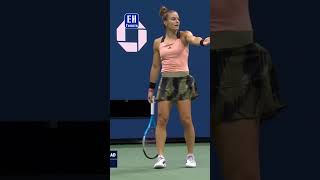 Unexpected Comedy Raducanu vs Sakkari and Their Funny Reactions olympics sports usopen [upl. by Inalaeham]