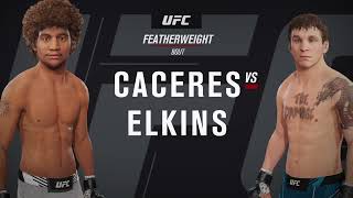 EA SPORTS™ UFC® 4 Squad Busters Adrenaline Mode Caceres vs Elkins [upl. by Siraved353]