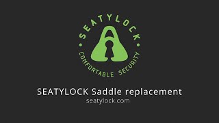 How to replace Seatylock folding bicycle lock seat [upl. by Nosliw]