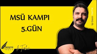 MSÜ KAMPI  5GÜN  Yazım Kuralları  RÜŞTÜ HOCA [upl. by Estevan]