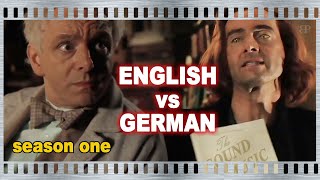 English vs German  Season One  Language Differences  GOOD OMENS video edit [upl. by Angelo]