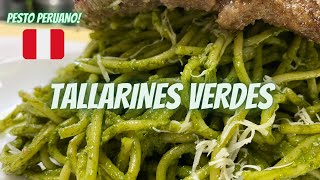 Tallarines verdes PESTO PERUANO COMIDA PERUANA [upl. by Nahsed]