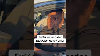 Fu ccc your Order Uber Eats worker fires back christvee [upl. by Edyaj455]