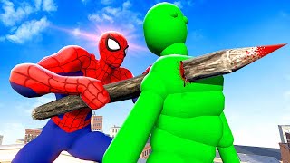 Upgraded SPIDERMAN Fights AI Ragdolls  Overgrowth Mods Gameplay [upl. by Susann]