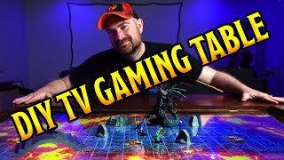 How To Build A DIY TV Gaming Table [upl. by Eimrots]