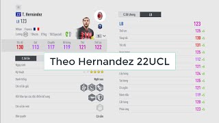 Player Reviews Theo Hernandez 22UCL Ingame FO4  FIFA Online 4 [upl. by Enorel]