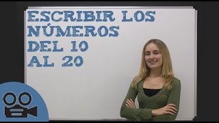 Escribir los números del 10 al 20 [upl. by Idona]