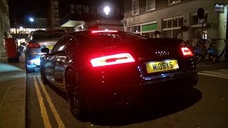 LOUD Audi R8 V8 wIPE exhaust system and Downshifts [upl. by Col]