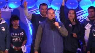 Baena en discurso de cierre de campaña MIRA 2014 [upl. by Elesig]