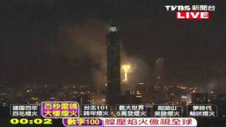 Huge Fireworks Display Marks Centennial Celebrations at Taipei 101Full Version [upl. by Eserehc]