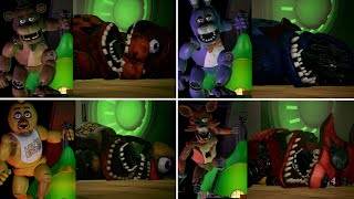 Original FNAF Bosses over Monty and destroyed  Five Nights at Freddys Security Breach [upl. by Nawyt959]