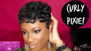 HOW TO Achieve The CURLY PIXIE Hairstyle  Lorissa Turner [upl. by Enoved]