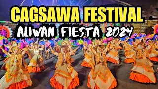 Cagsawa Festival contingent from Daraga Albay  Aliwan Fiesta 2024 [upl. by Ainotahs]