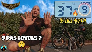 How to increase the pedal assist levels  Display tutorial ✪ Ariel Rider XClass Ebike [upl. by Nottarts452]